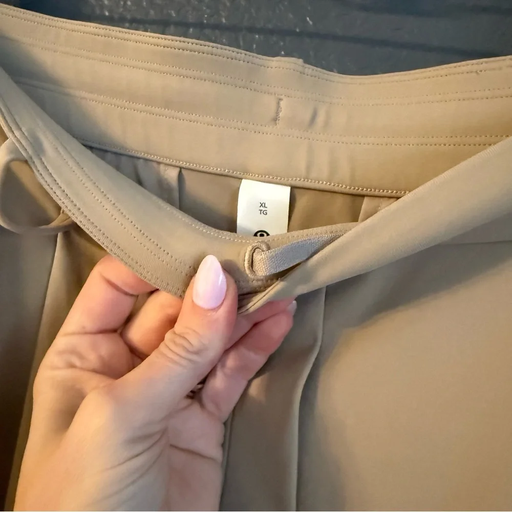 LULULEMON • NWT daydrift high rise trousers regular - tan XL - wide leg - Picture 7 of 9